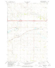 Menoken North Dakota Historical topographic map, 1:24000 scale, 7.5 X 7.5 Minute, Year 1975