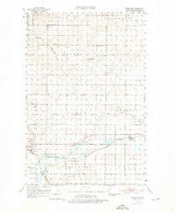 Menoken North Dakota Historical topographic map, 1:62500 scale, 15 X 15 Minute, Year 1951