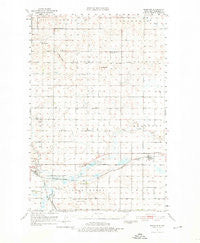 Menoken North Dakota Historical topographic map, 1:62500 scale, 15 X 15 Minute, Year 1951