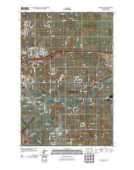 Menoken SW North Dakota Historical topographic map, 1:24000 scale, 7.5 X 7.5 Minute, Year 2011