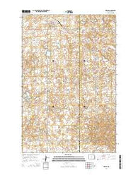 Mercer North Dakota Current topographic map, 1:24000 scale, 7.5 X 7.5 Minute, Year 2014