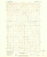 Mercer SE North Dakota Historical topographic map, 1:24000 scale, 7.5 X 7.5 Minute, Year 1959