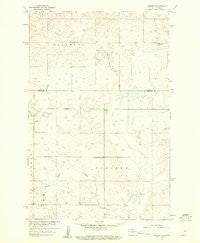 Mercer SE North Dakota Historical topographic map, 1:24000 scale, 7.5 X 7.5 Minute, Year 1959