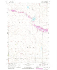 Mercer SW North Dakota Historical topographic map, 1:24000 scale, 7.5 X 7.5 Minute, Year 1959