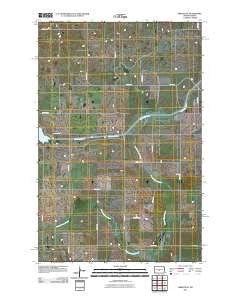 Mercer SE North Dakota Historical topographic map, 1:24000 scale, 7.5 X 7.5 Minute, Year 2011