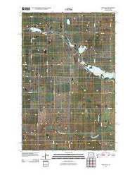 Mercer SW North Dakota Historical topographic map, 1:24000 scale, 7.5 X 7.5 Minute, Year 2011