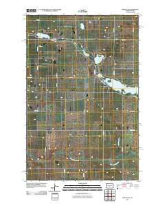 Mercer SW North Dakota Historical topographic map, 1:24000 scale, 7.5 X 7.5 Minute, Year 2011