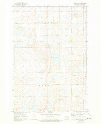 Merricourt NW North Dakota Historical topographic map, 1:24000 scale, 7.5 X 7.5 Minute, Year 1971