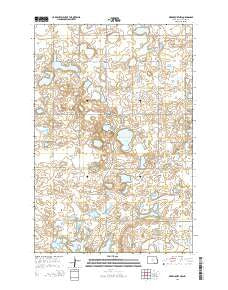 Merricourt NW North Dakota Current topographic map, 1:24000 scale, 7.5 X 7.5 Minute, Year 2014