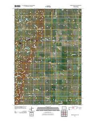 Merricourt SE North Dakota Historical topographic map, 1:24000 scale, 7.5 X 7.5 Minute, Year 2011
