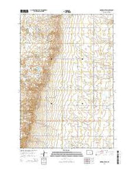 Merricourt SE North Dakota Current topographic map, 1:24000 scale, 7.5 X 7.5 Minute, Year 2014