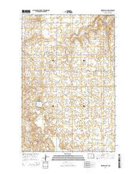 Mertz Slough North Dakota Current topographic map, 1:24000 scale, 7.5 X 7.5 Minute, Year 2014