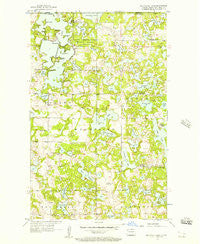 Metigoshe Lake North Dakota Historical topographic map, 1:24000 scale, 7.5 X 7.5 Minute, Year 1956