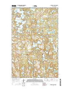 Metigoshe Lake North Dakota Current topographic map, 1:24000 scale, 7.5 X 7.5 Minute, Year 2014