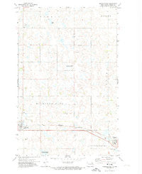 Michigan East North Dakota Historical topographic map, 1:24000 scale, 7.5 X 7.5 Minute, Year 1971