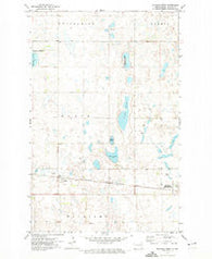 Michigan West North Dakota Historical topographic map, 1:24000 scale, 7.5 X 7.5 Minute, Year 1971