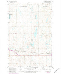 Michigan West North Dakota Historical topographic map, 1:24000 scale, 7.5 X 7.5 Minute, Year 1971