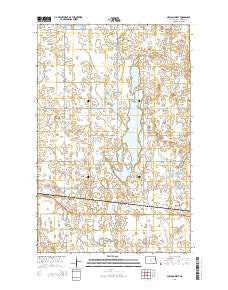 Michigan West North Dakota Current topographic map, 1:24000 scale, 7.5 X 7.5 Minute, Year 2014