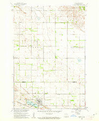 Milnor North Dakota Historical topographic map, 1:24000 scale, 7.5 X 7.5 Minute, Year 1960