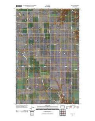 Milton North Dakota Historical topographic map, 1:24000 scale, 7.5 X 7.5 Minute, Year 2011