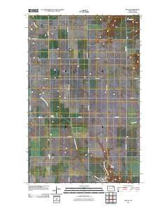 Milton North Dakota Historical topographic map, 1:24000 scale, 7.5 X 7.5 Minute, Year 2011