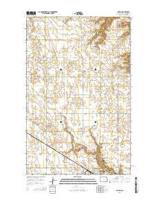 Milton North Dakota Current topographic map, 1:24000 scale, 7.5 X 7.5 Minute, Year 2014