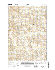 Mineral Springs North Dakota Current topographic map, 1:24000 scale, 7.5 X 7.5 Minute, Year 2014