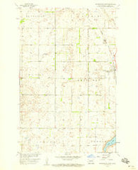 Minnewaukan West North Dakota Historical topographic map, 1:24000 scale, 7.5 X 7.5 Minute, Year 1958