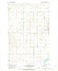 Minnewaukan West North Dakota Historical topographic map, 1:24000 scale, 7.5 X 7.5 Minute, Year 1958