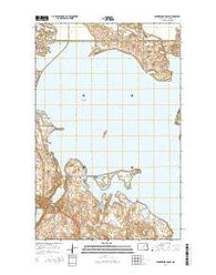 Minnewaukan East North Dakota Current topographic map, 1:24000 scale, 7.5 X 7.5 Minute, Year 2014
