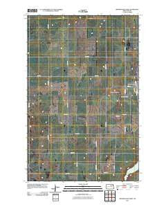 Minnewaukan West North Dakota Historical topographic map, 1:24000 scale, 7.5 X 7.5 Minute, Year 2011
