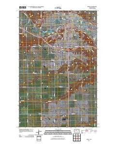 Minot North Dakota Historical topographic map, 1:24000 scale, 7.5 X 7.5 Minute, Year 2011
