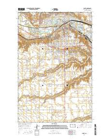 Minot North Dakota Current topographic map, 1:24000 scale, 7.5 X 7.5 Minute, Year 2014