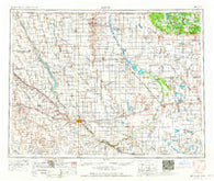 Minot North Dakota Historical topographic map, 1:250000 scale, 1 X 2 Degree, Year 1954