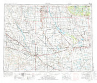 Minot North Dakota Historical topographic map, 1:250000 scale, 1 X 2 Degree, Year 1954