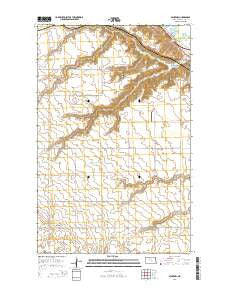 Minot NW North Dakota Current topographic map, 1:24000 scale, 7.5 X 7.5 Minute, Year 2014