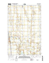 Minto North Dakota Current topographic map, 1:24000 scale, 7.5 X 7.5 Minute, Year 2014
