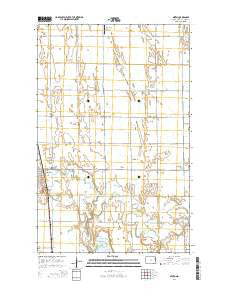 Minto North Dakota Current topographic map, 1:24000 scale, 7.5 X 7.5 Minute, Year 2014