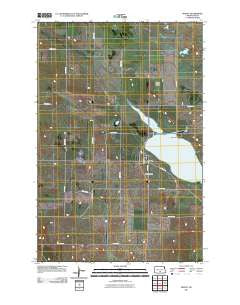 Moffit North Dakota Historical topographic map, 1:24000 scale, 7.5 X 7.5 Minute, Year 2011