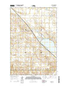 Moffit North Dakota Current topographic map, 1:24000 scale, 7.5 X 7.5 Minute, Year 2014