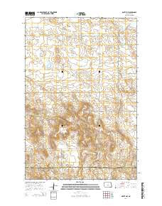 Moffit NW North Dakota Current topographic map, 1:24000 scale, 7.5 X 7.5 Minute, Year 2014