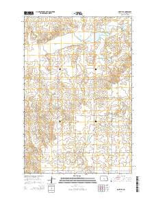 Moffit SE North Dakota Current topographic map, 1:24000 scale, 7.5 X 7.5 Minute, Year 2014