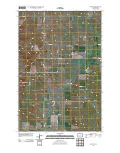 Moffit SW North Dakota Historical topographic map, 1:24000 scale, 7.5 X 7.5 Minute, Year 2011
