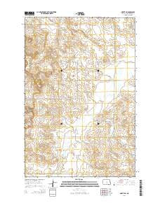 Moffit SW North Dakota Current topographic map, 1:24000 scale, 7.5 X 7.5 Minute, Year 2014