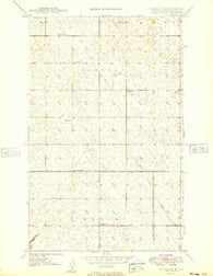 Mohall SW North Dakota Historical topographic map, 1:24000 scale, 7.5 X 7.5 Minute, Year 1949