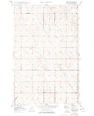 Mohall SW North Dakota Historical topographic map, 1:24000 scale, 7.5 X 7.5 Minute, Year 1949