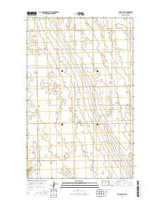 Mohall SW North Dakota Current topographic map, 1:24000 scale, 7.5 X 7.5 Minute, Year 2014
