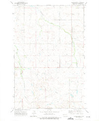 Moline School North Dakota Historical topographic map, 1:24000 scale, 7.5 X 7.5 Minute, Year 1972