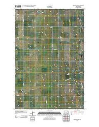 Monango NW North Dakota Historical topographic map, 1:24000 scale, 7.5 X 7.5 Minute, Year 2011
