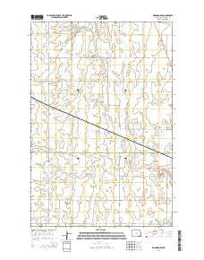 Monango NW North Dakota Current topographic map, 1:24000 scale, 7.5 X 7.5 Minute, Year 2014